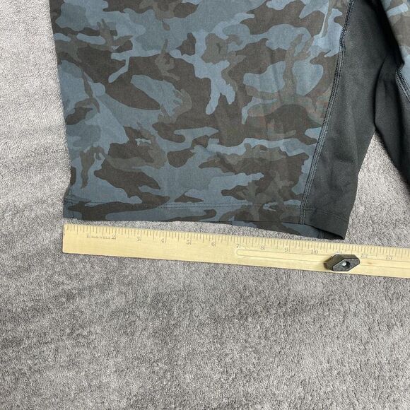 Lululemon THE 9” Shorts Mens L Gray Camo Gym Stretch Performance Pickleball - Picture 7 of 9